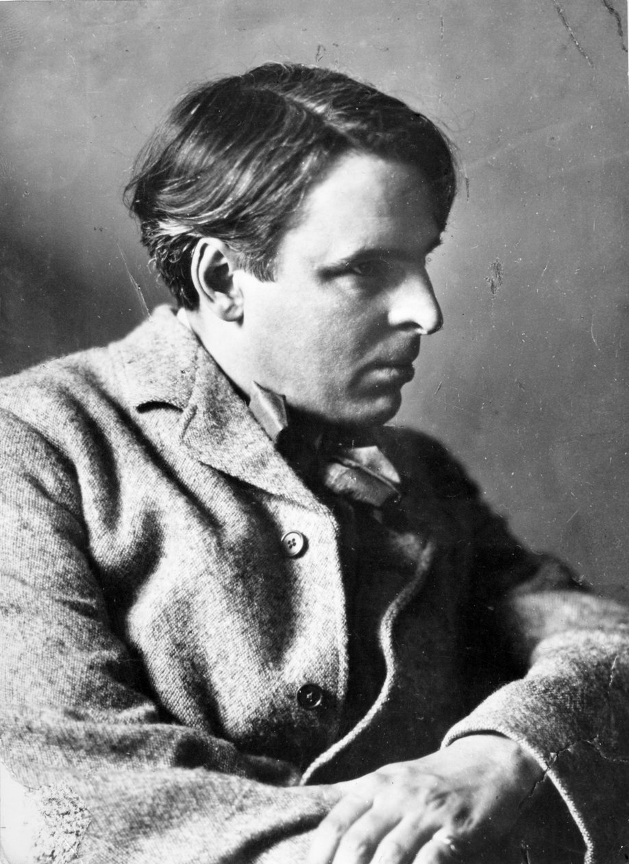 Porträtt av W.B. Yeats av English Photographer