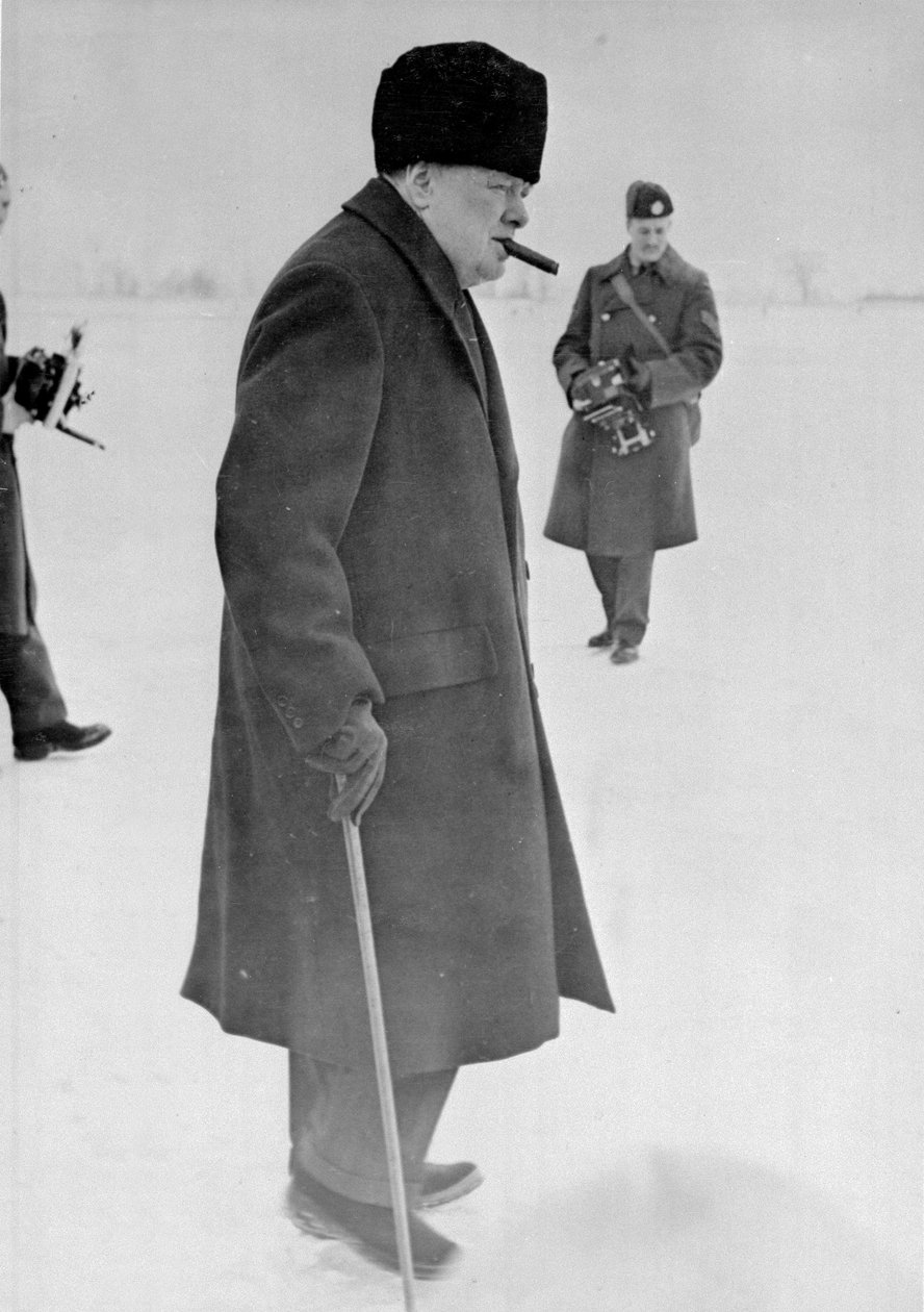 Porträtt av Winston Churchill, 1942-45 av English Photographer