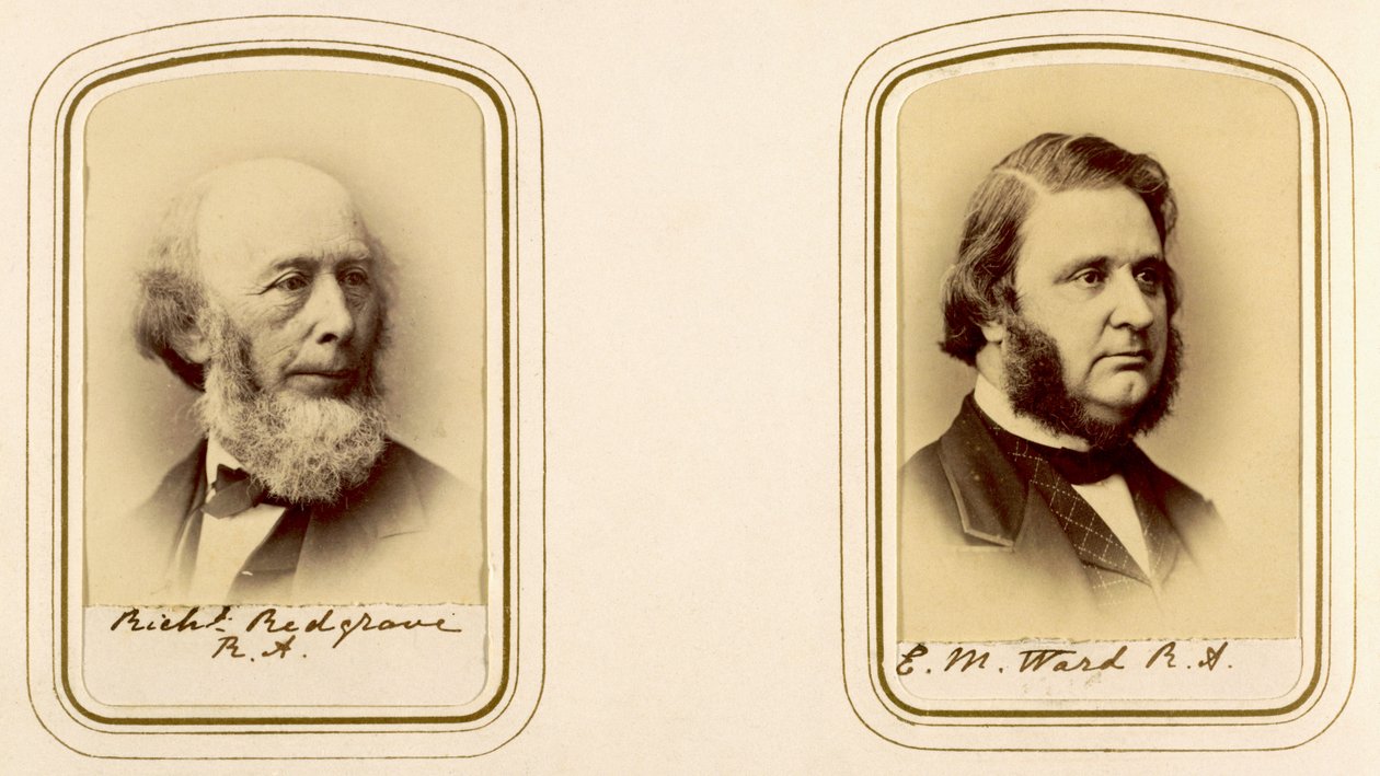 Porträtt av Richard Redgrave och Edward Matthew Ward av English Photographer