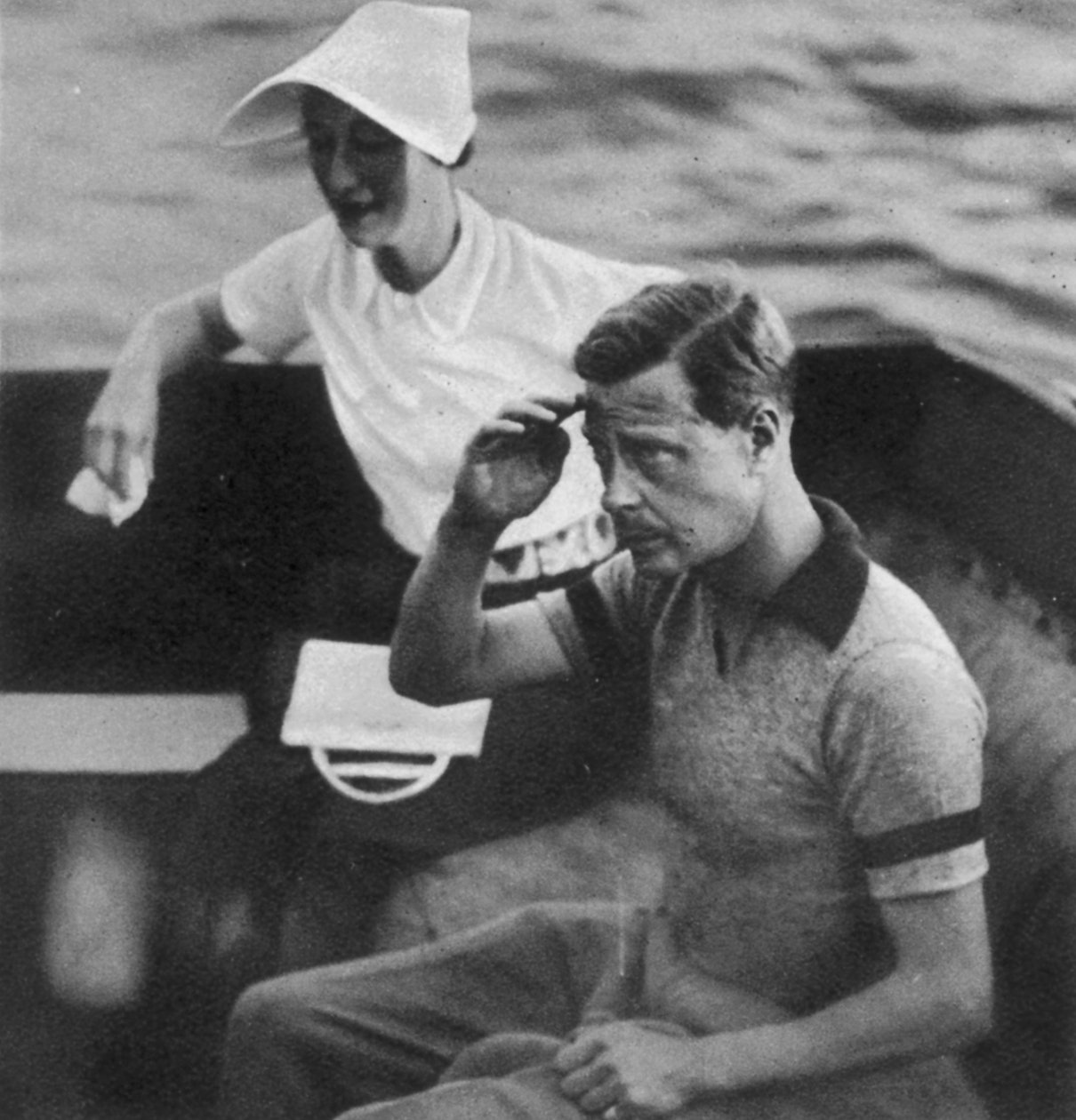 Prins Edward och Wallis Warfield Simpson under en kunglig kryssning, 1936 av English Photographer