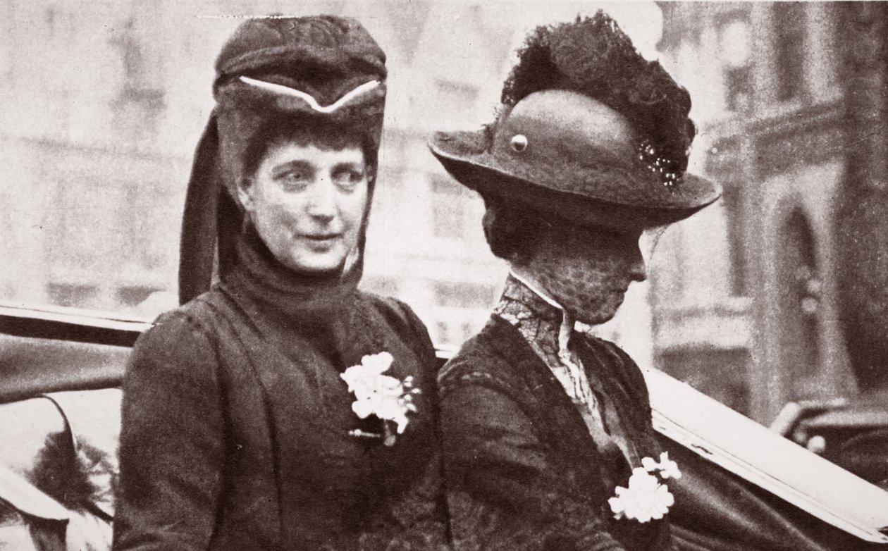 Drottning Alexandra, den första Alexandra Rose Day, 1912 av English Photographer
