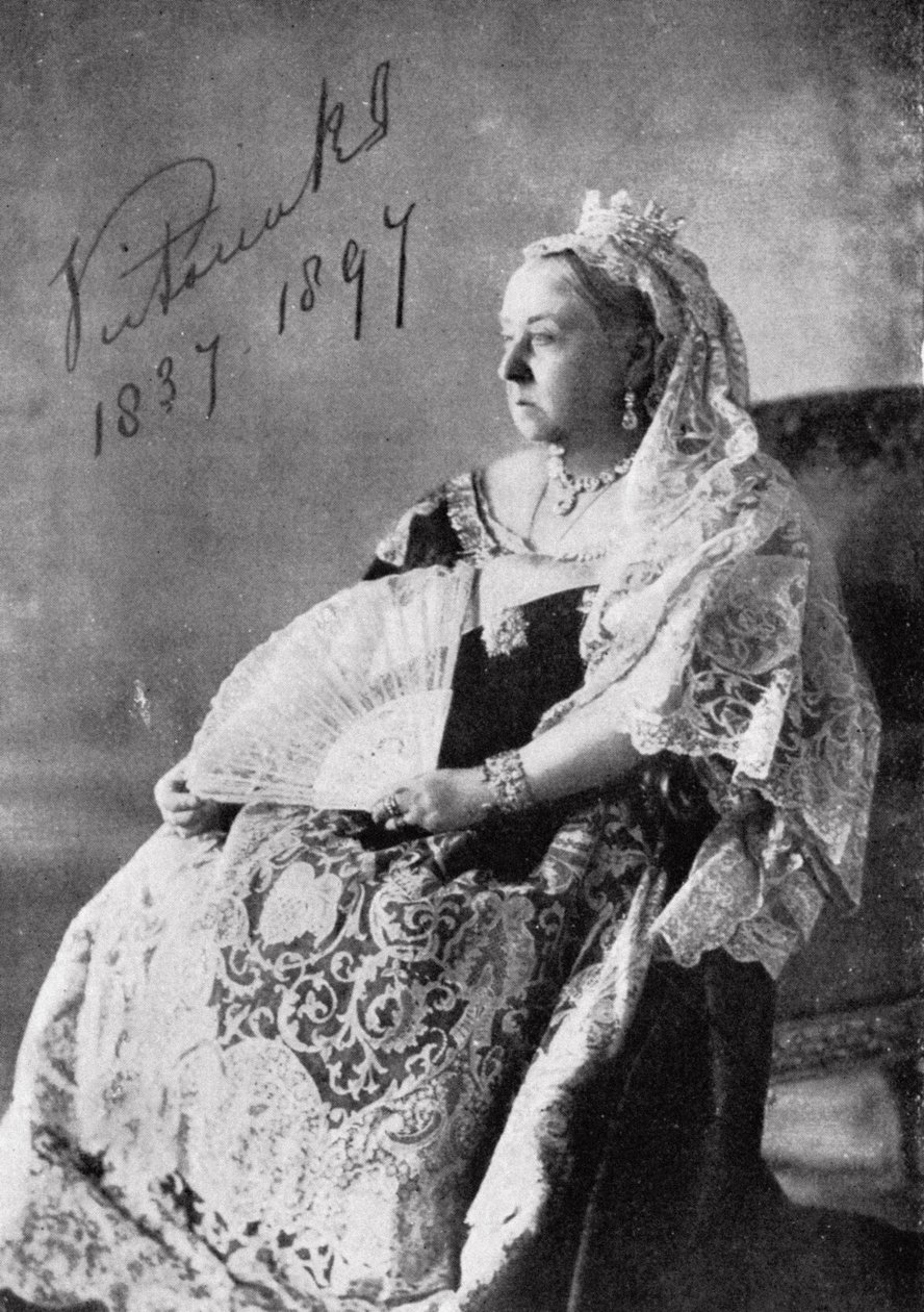 Drottning Victoria (1819-1901) Det auktoriserade diamantjubileumsfotografiet, 1897 av English Photographer