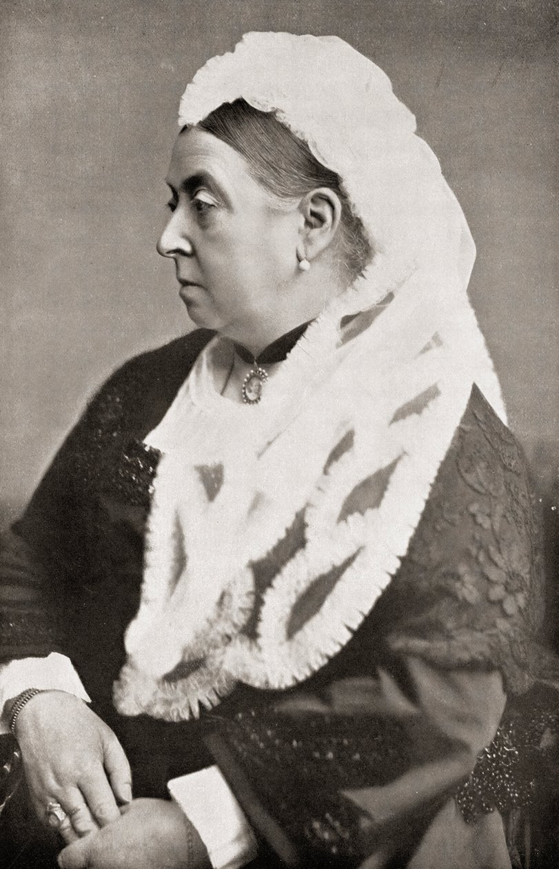 Drottning Victoria (1819-1901) vid en ålder av sextiosex, ca 1885 av English Photographer