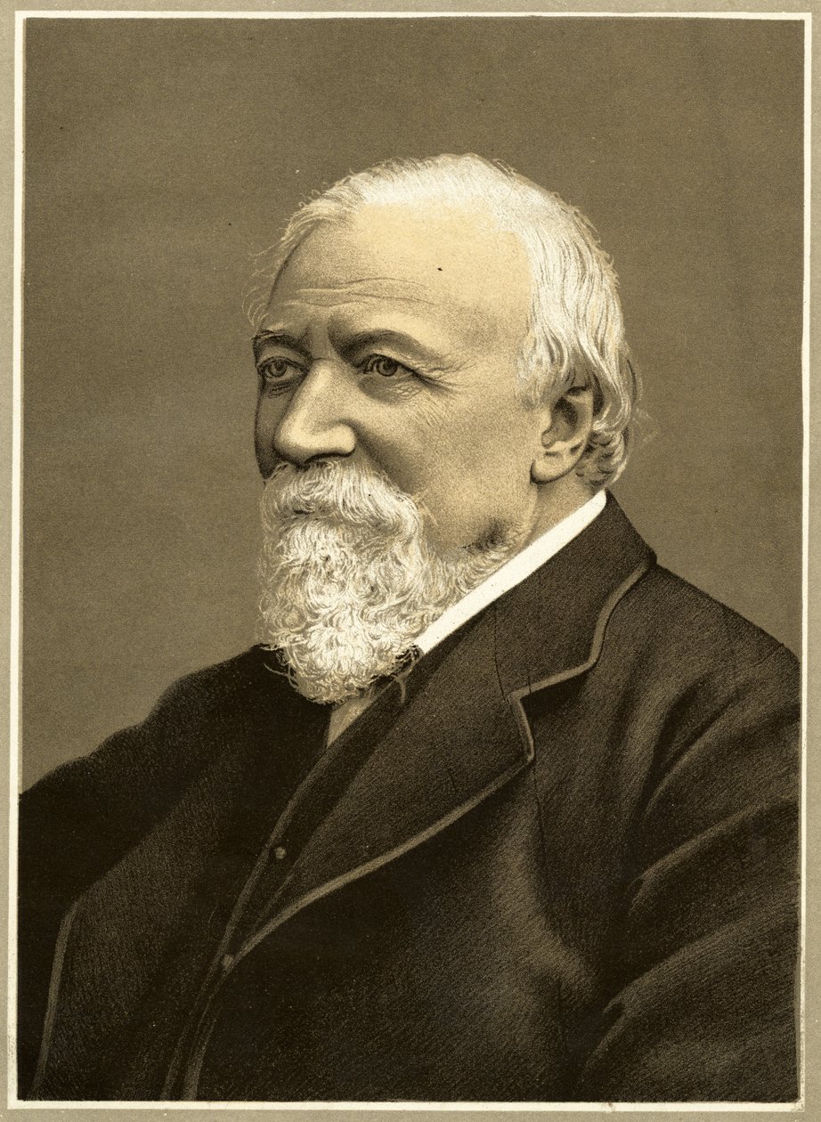 Robert Browning, 1887 (sepiafoto) av English Photographer