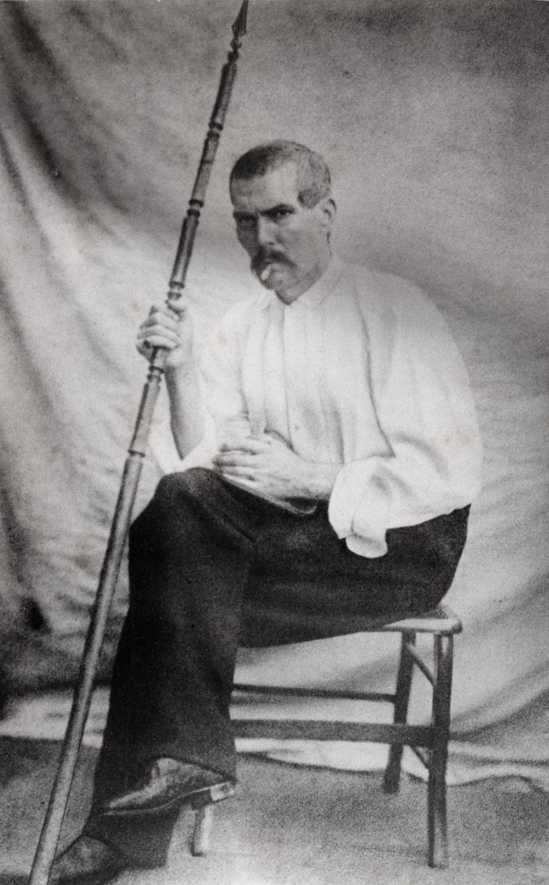Sir Richard Burton (1821-90) ur "The Life of Captain Sir Richard Burton, Volume II" av Isabel Burton (1831-96), publicerad 1893. av English Photographer