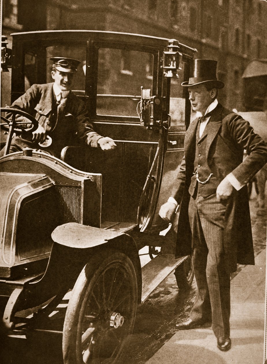 Sir Winston Churchill, Europas yngsta man, 1908 (fotogravyr) av English Photographer