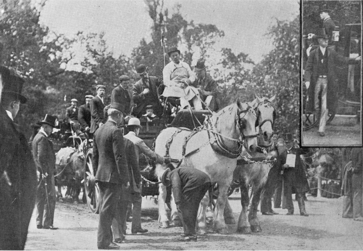 Cart-Horse Parade, illustration från The King, 1 juni 1901 av English Photographer