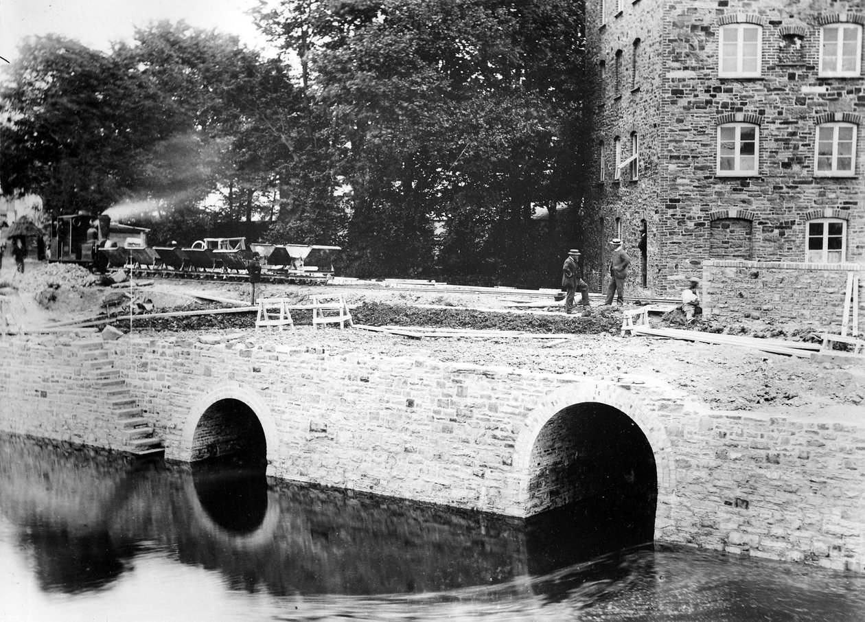 Konstruktionen av Lynton und Barnstaple Railway, c.1897 av English Photographer