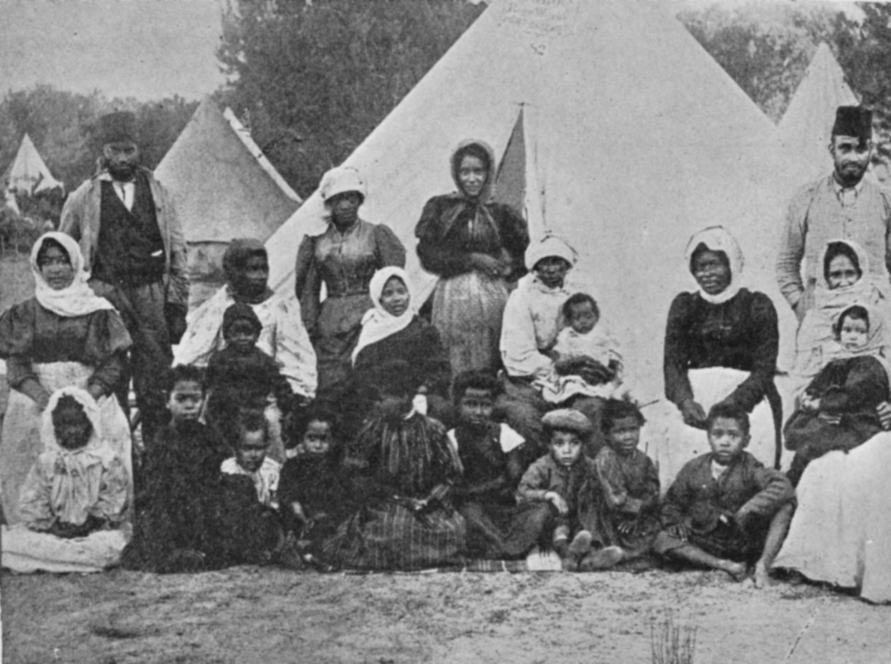 The Contact Camp for Malays, Kapstaden, illustration från The King, 25 maj 1901 av English Photographer