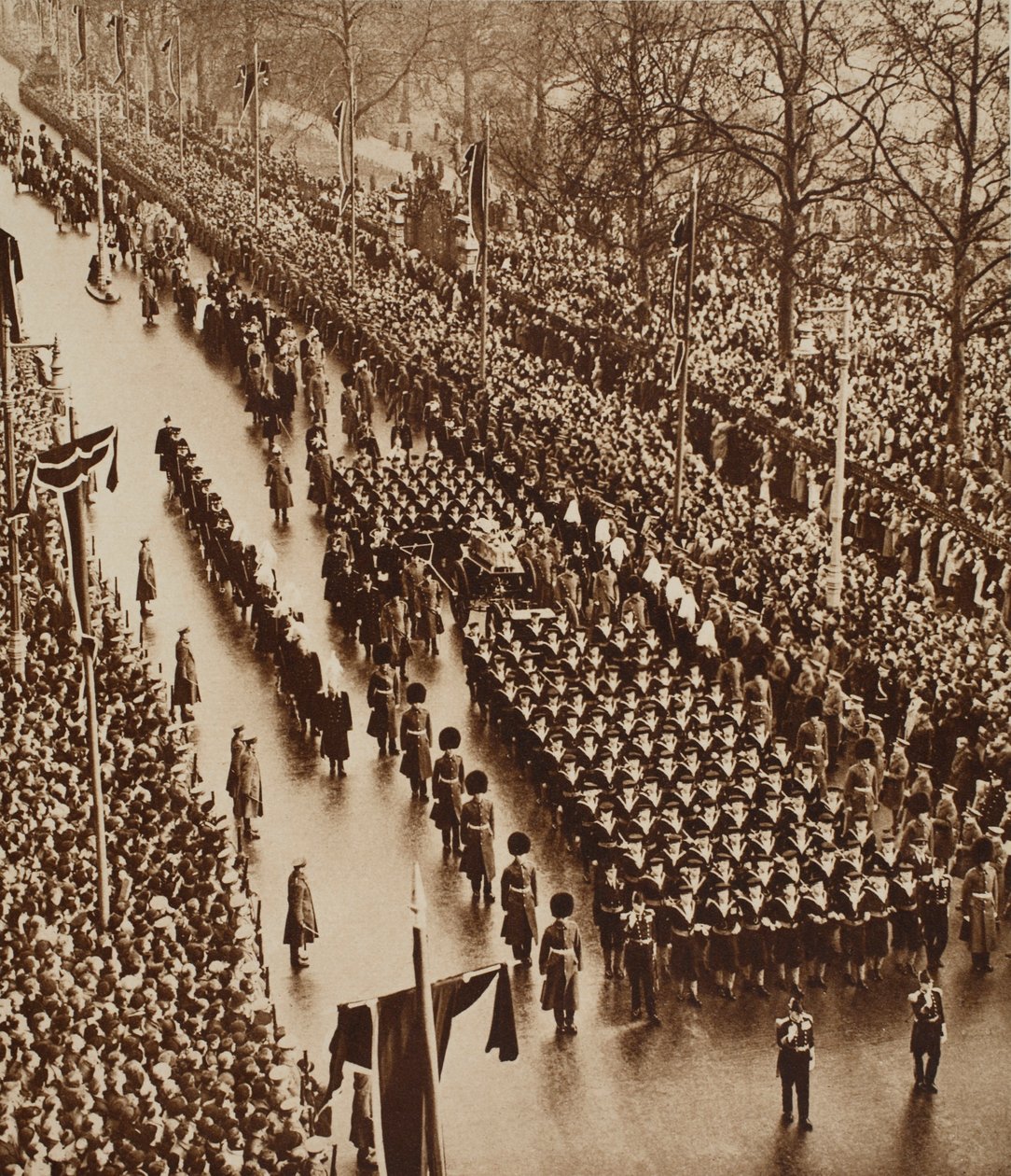 George V:s begravningsprocession, 1936 av English Photographer