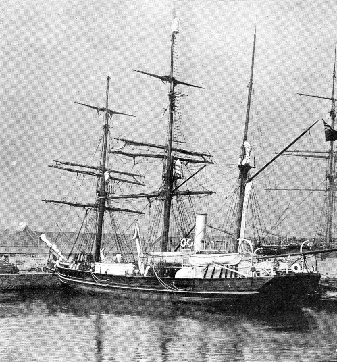 The National Antarctic Expedition Relief Ship, illustration från The Graphic, 19 juli 1902 av English Photographer