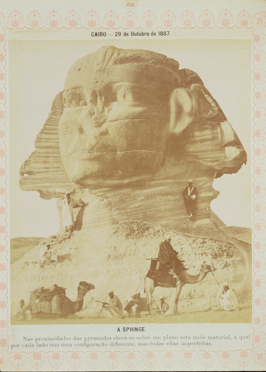 Sfinxen, Egypten, 1887 (albumintryck) av English Photographer