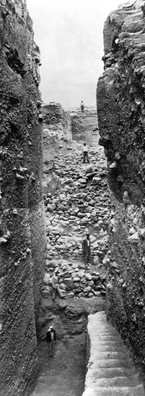 Försvaret av Jeriko under pre-keramik neolitikum A-perioden, c.1930-6 av English Photographer