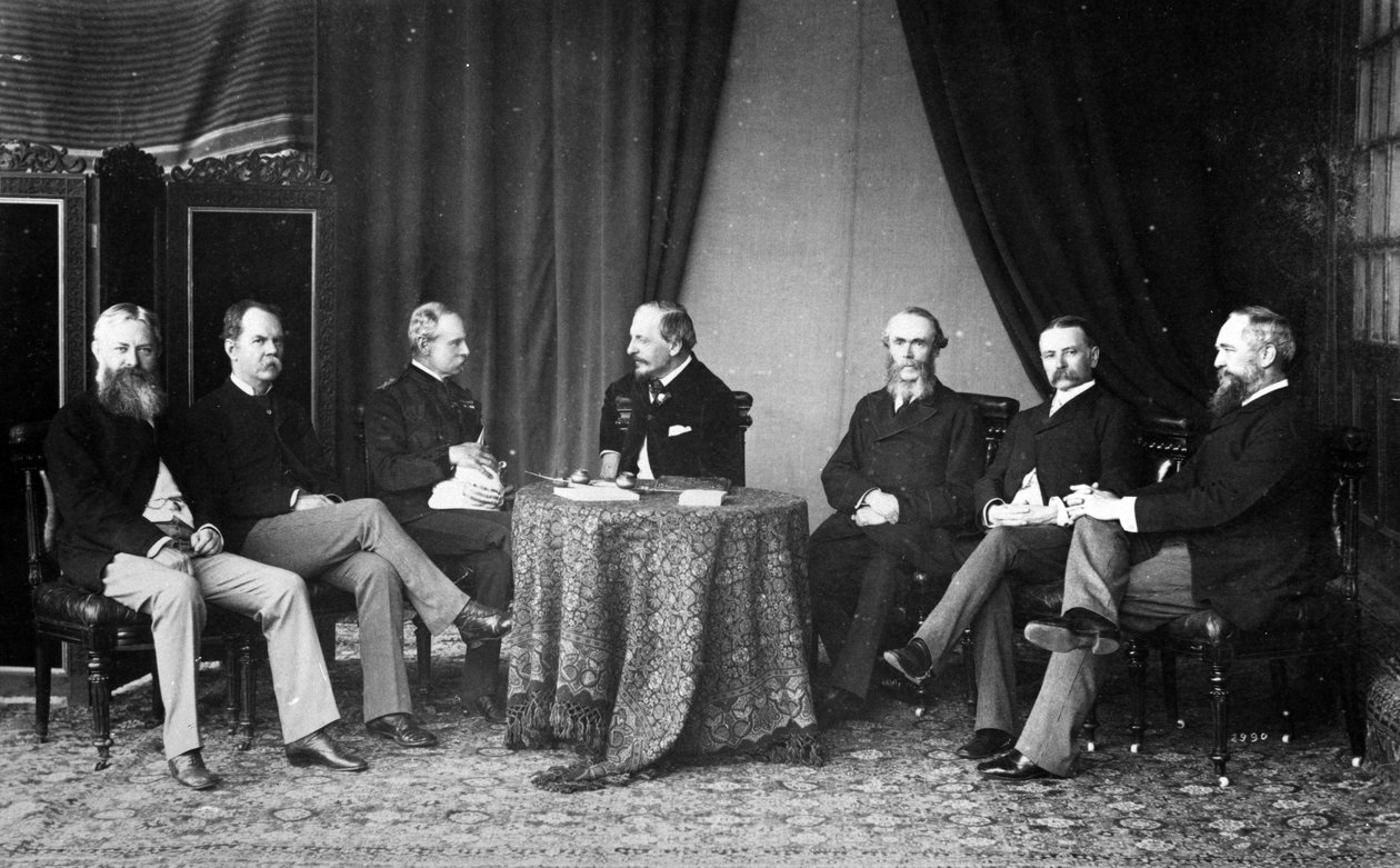 Vicekung Lord Dufferin, Lord Roberts av Kandahar och råd, ca 1884-88 av English Photographer
