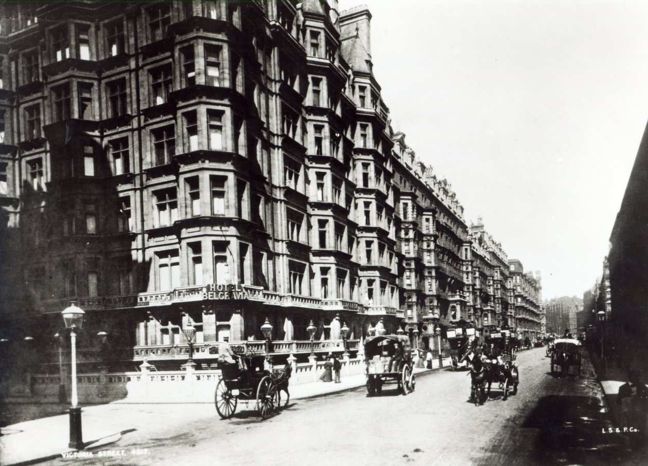Victoria Street, London ca 1900 av English Photographer
