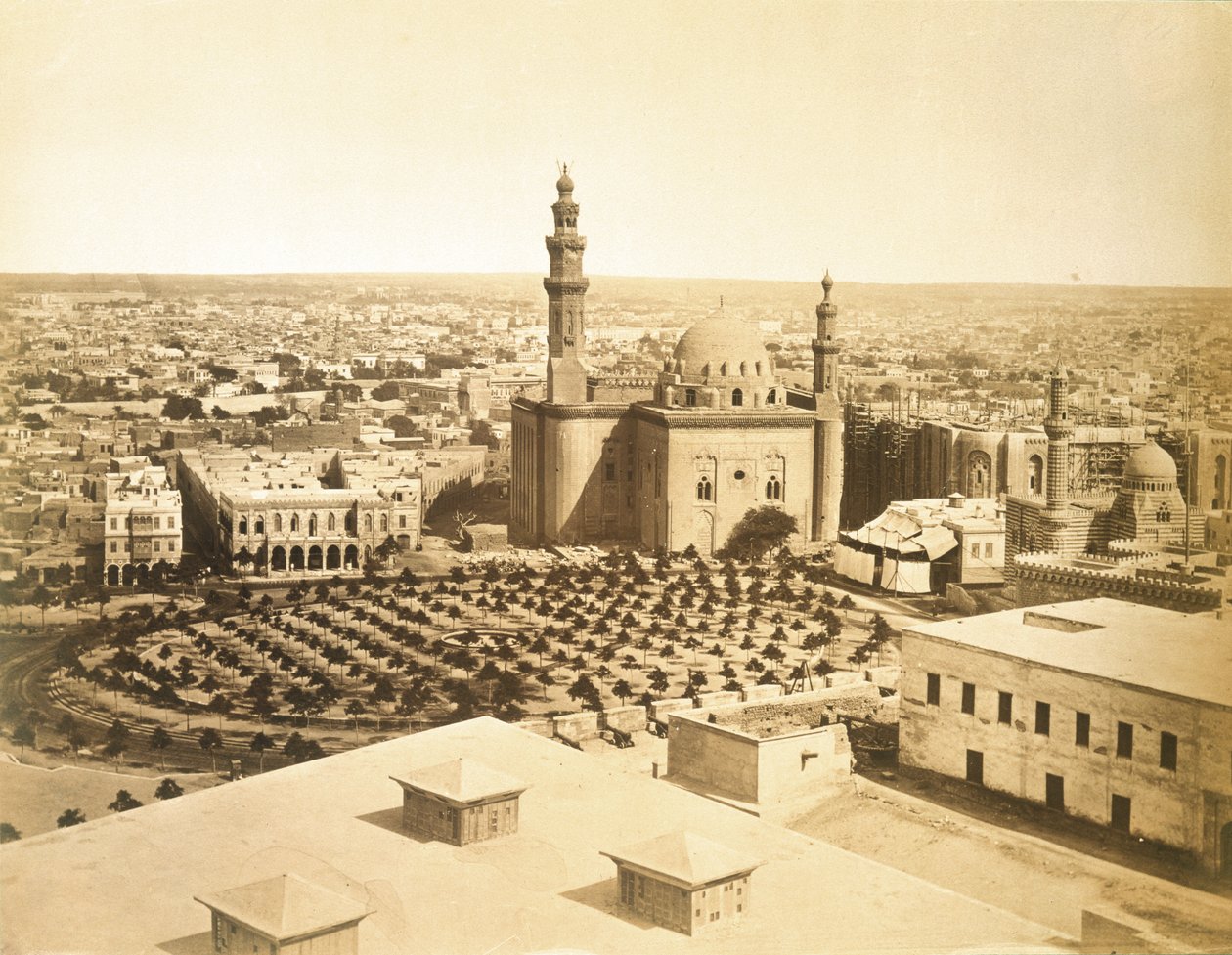Vy över Kairo, ca 1880 av English Photographer