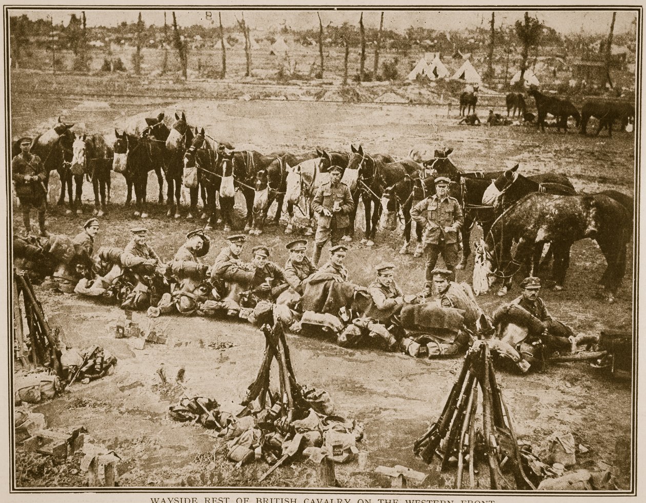 Resten av brittiskt kavalleri på västfronten, 1914-19 av English Photographer