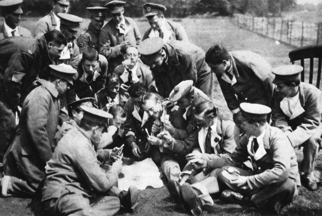 Sårade på västfronten: galanta sydafrikaner på sjukhus i England, från The Illustrated War News, 26 juli 1916 av English Photographer