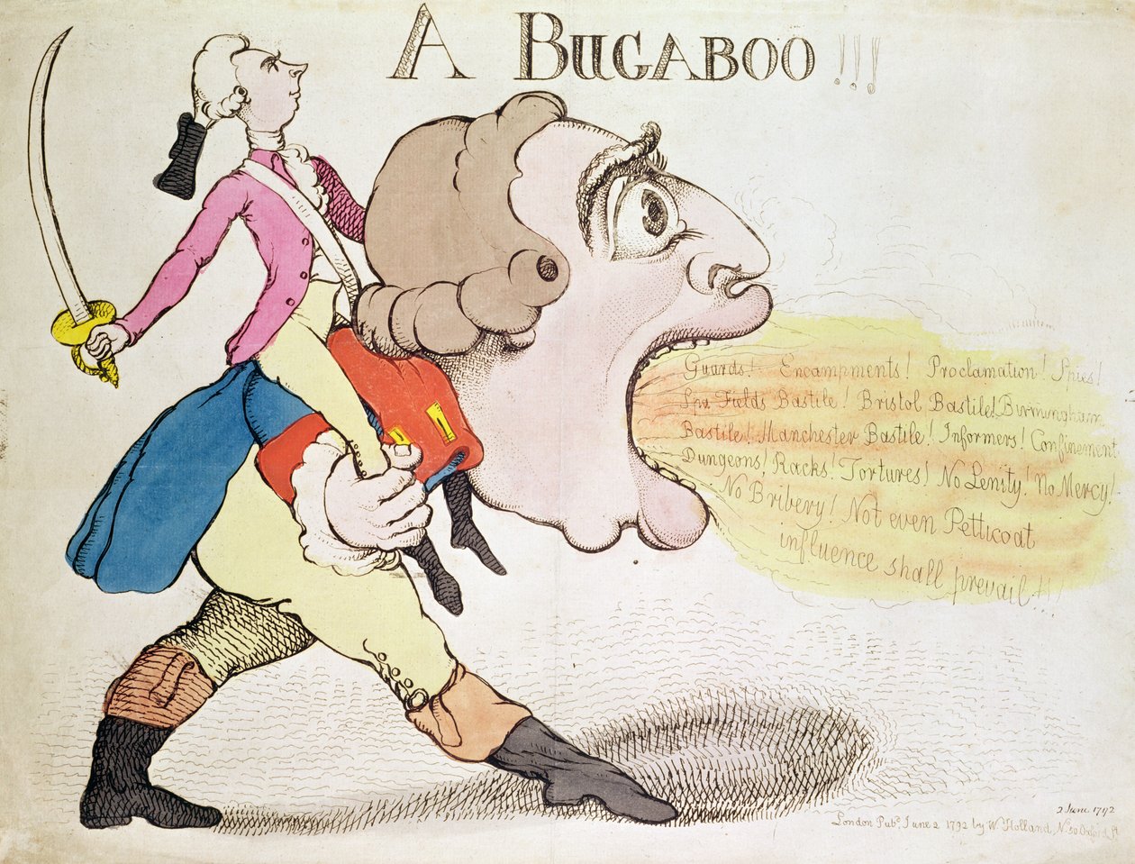 En Bugaboo!!! (handfärgad gravyr) av English School