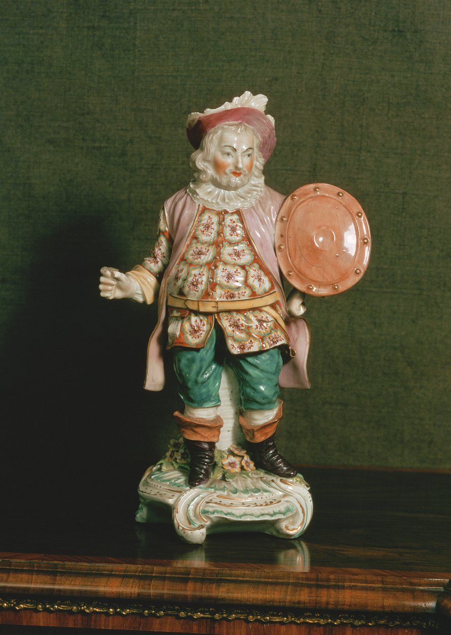 En derbyfigur av Falstaff (porslin) av English School
