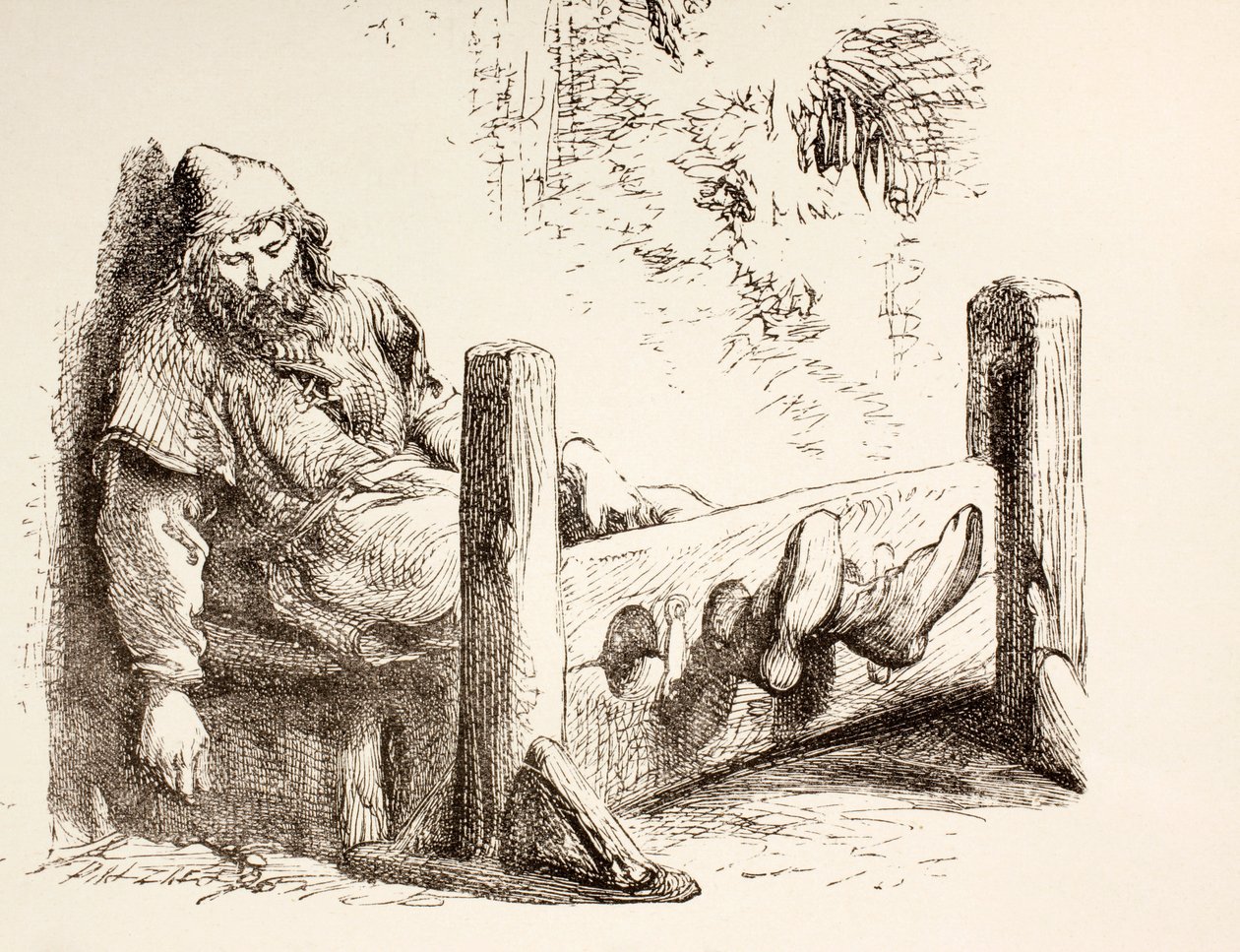 En man i aktier, 1890 av English School