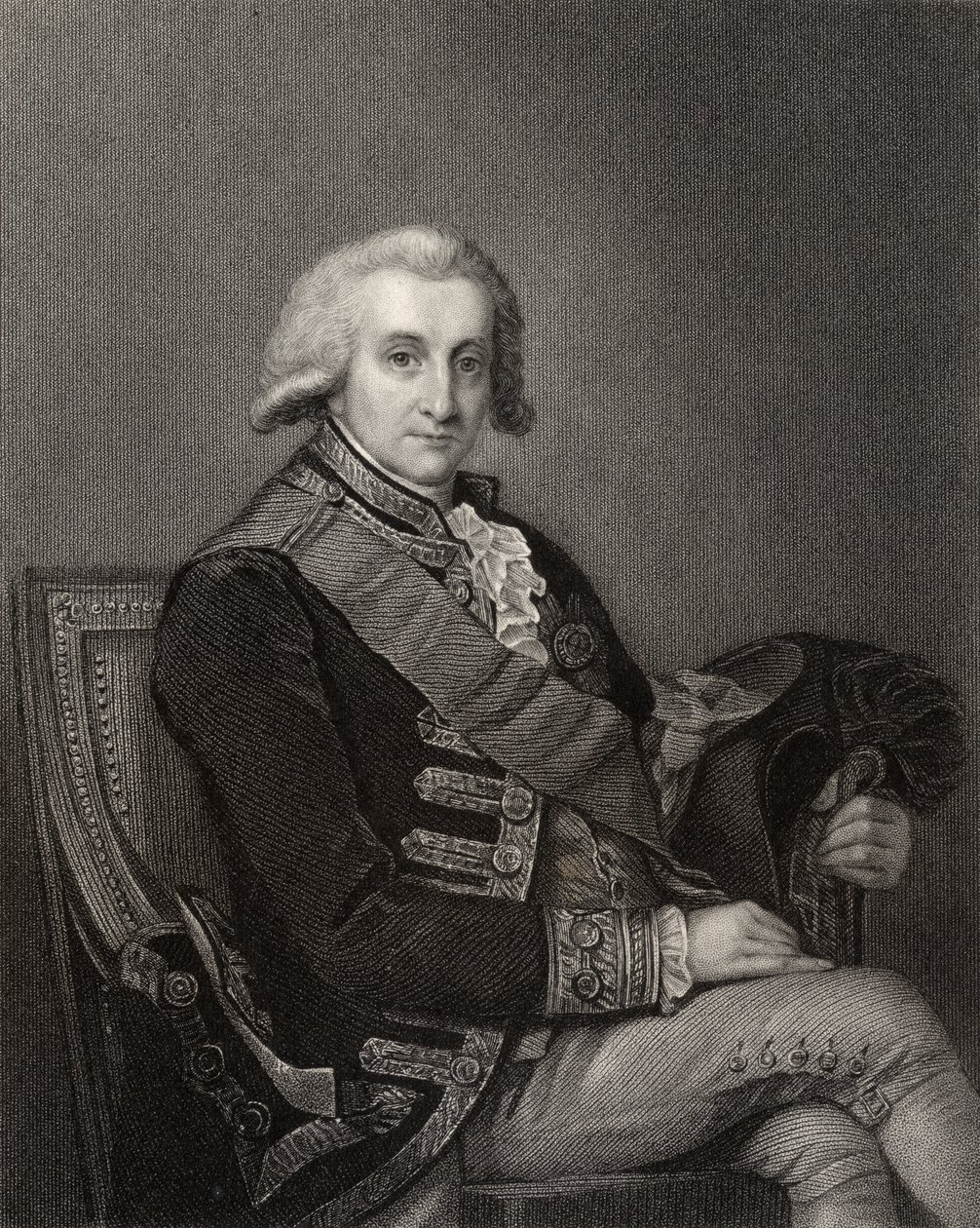 Amiral George Brydges Rodney, graverad av J. Cochran, från 