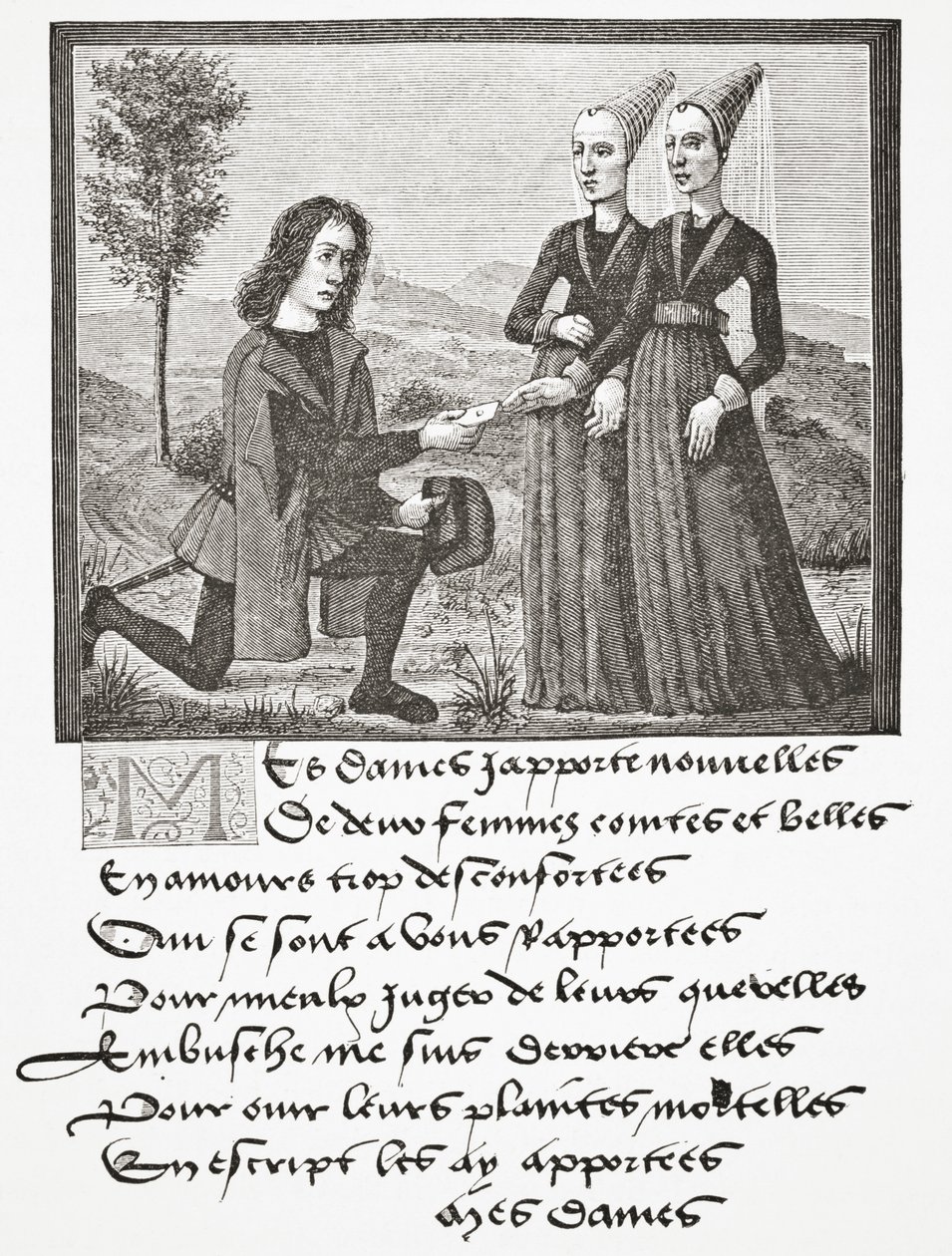 Alain Chartier (knästående), 1878 av English School