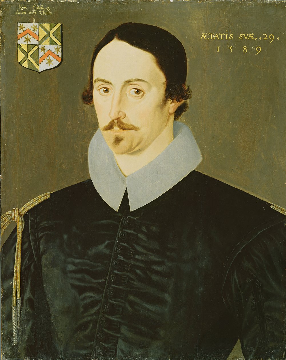 En okänd man, 29 år, möjligen av familjen Kempe, 1589 av English School