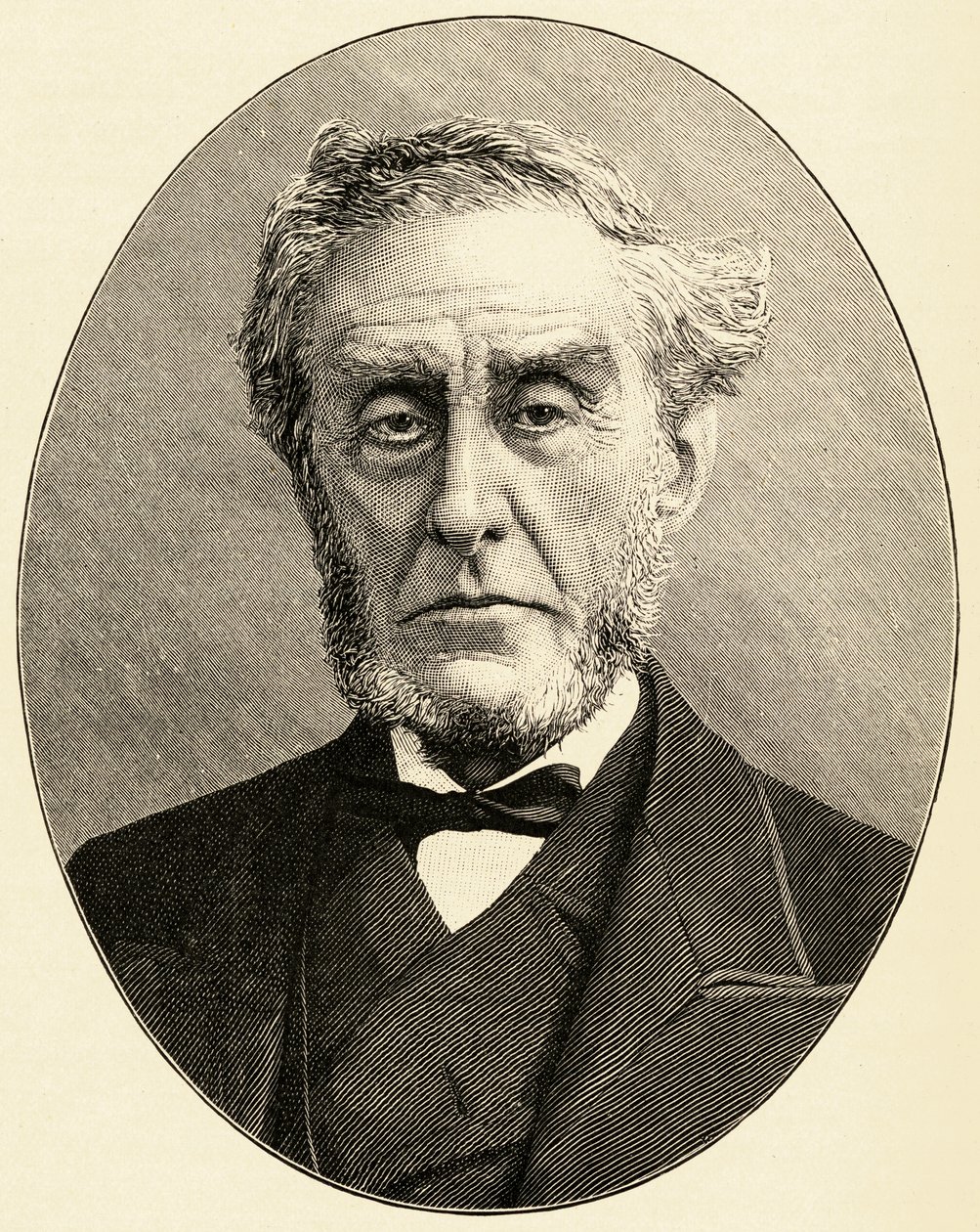 Anthony Ashley Cooper (1801-85) 7:e Earl of Shaftesbury av English School