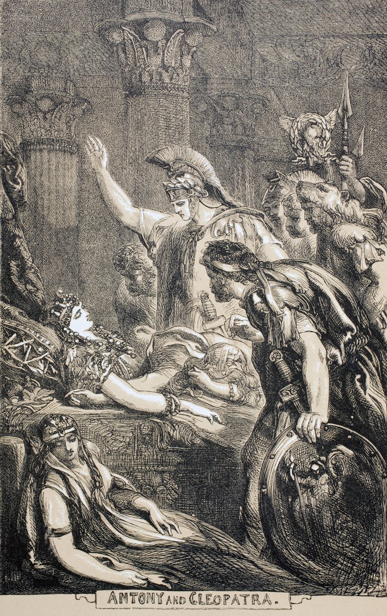 Antonius och Kleopatra, 1890 av English School