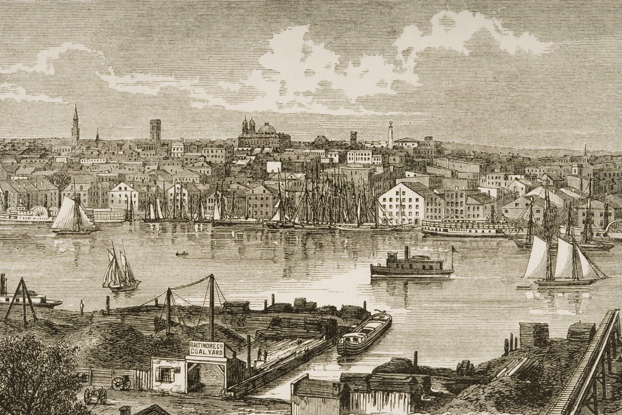 Baltimore, ca 1870, från 