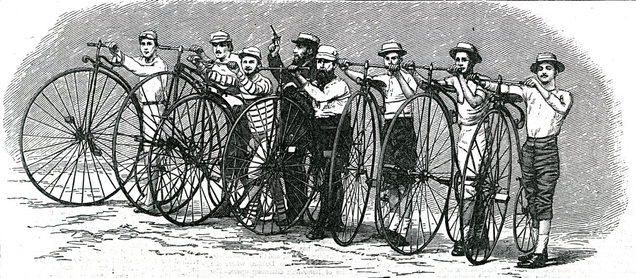 Cykellopp från Bath till London - The Start, illustration från 