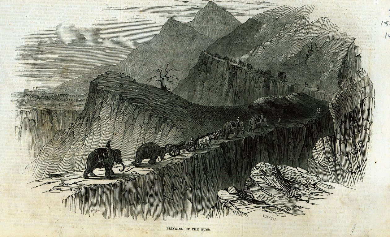 Att ta upp pistolerna, från "The Illustrated London News", 15 augusti 1846 av English School