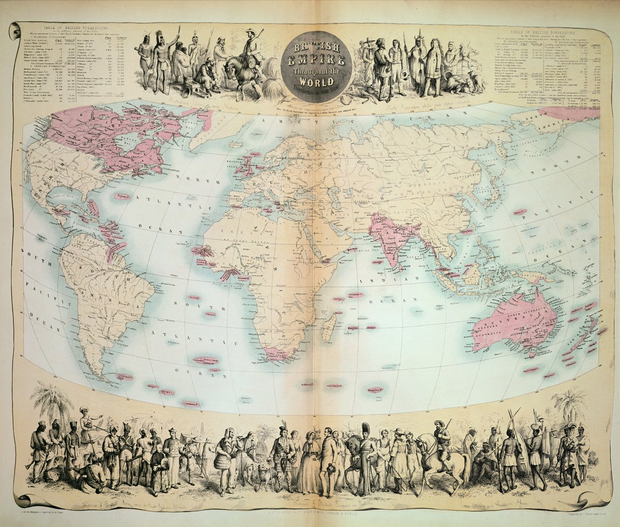 Brittiska imperiet över hela världen av English School