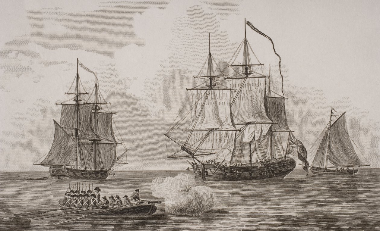 British Men of War, graveret af Thomas Milton (1743-1827) 1820 sverige av English School