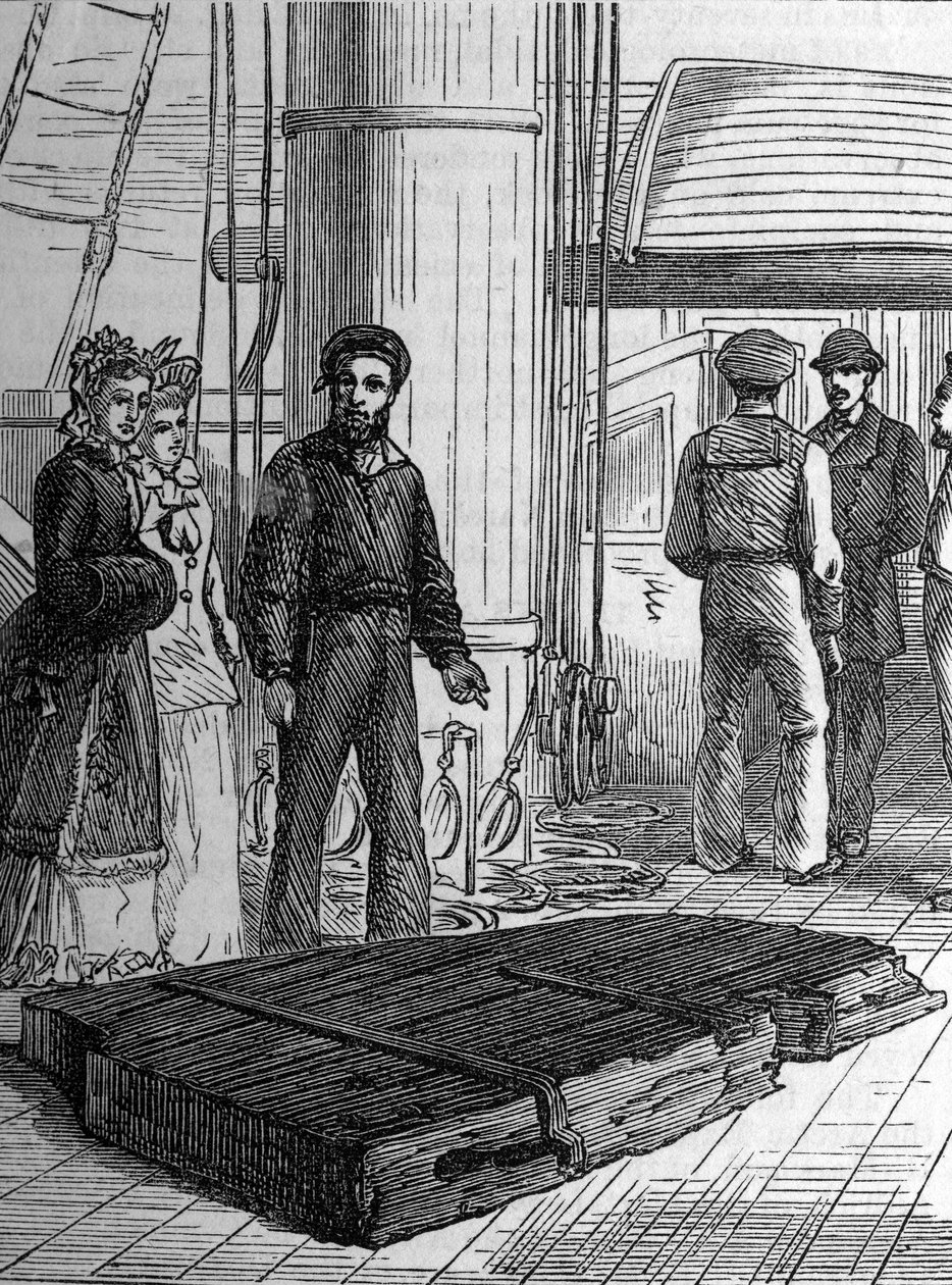 Broken Rudder of the Alert, ca 1870-talet av English School