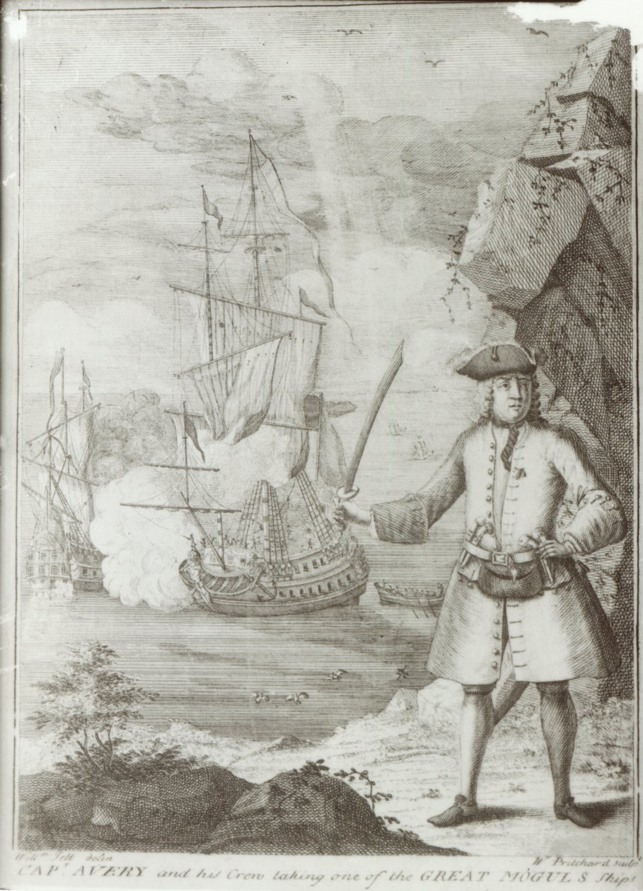 Kapten Avery fångade "Ganj-i-Sawai" den 8 september 1695 av English School