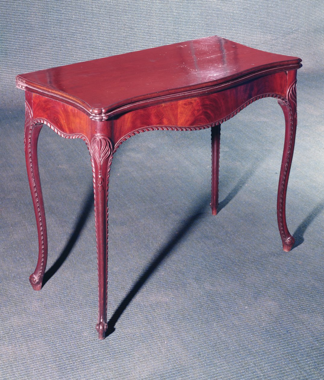 Ristat kortbord, ca 1770 (mahogny) av English School