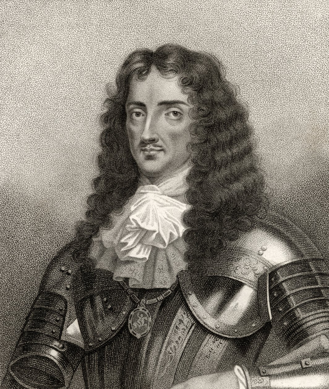 Karl II, graverad av Bocquet, från 