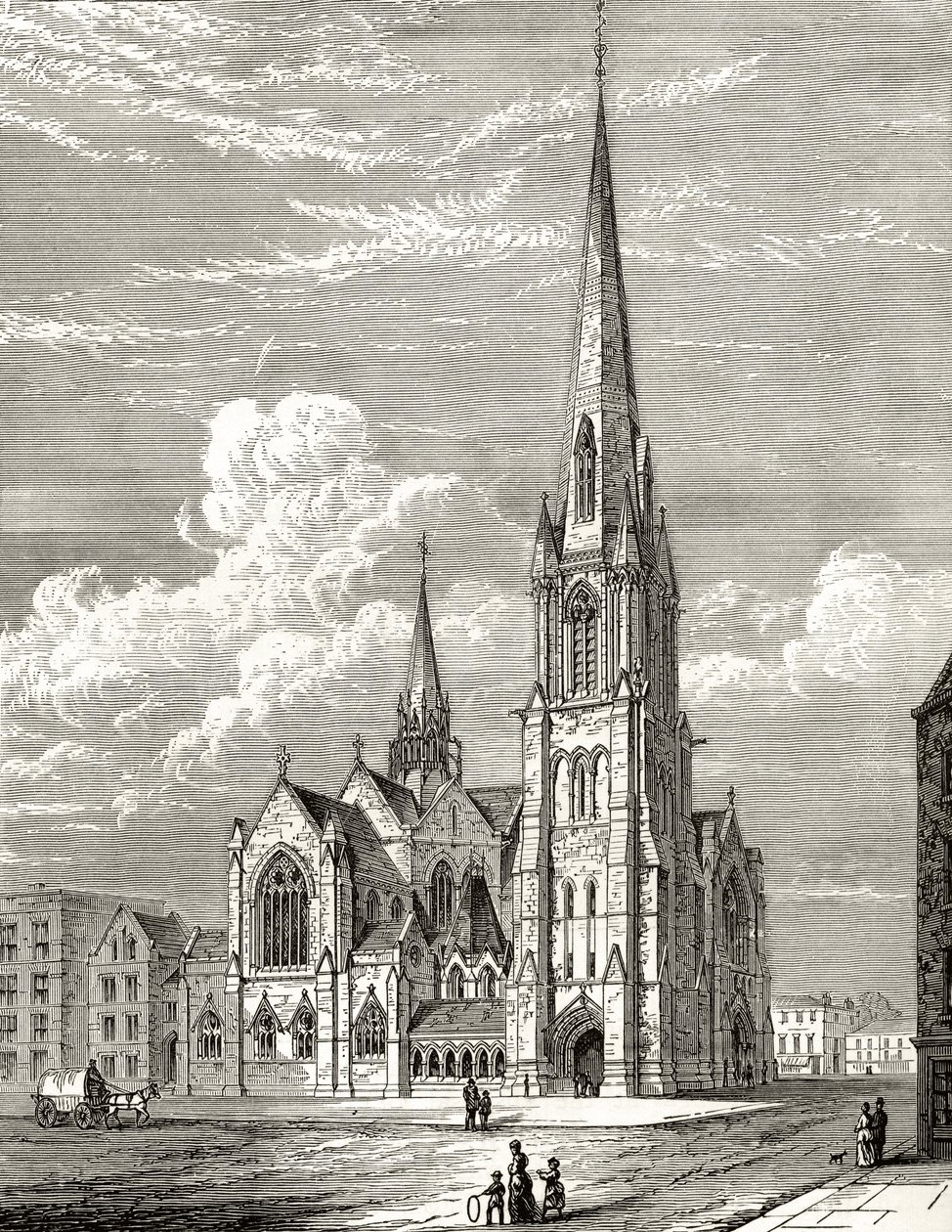 Christ Church, Westminster Bridge Road, Lambeth, från "London Pictures: Drawn with Pen and Pencil", av pastor Richard Lovett, publicerad 1890 av English School