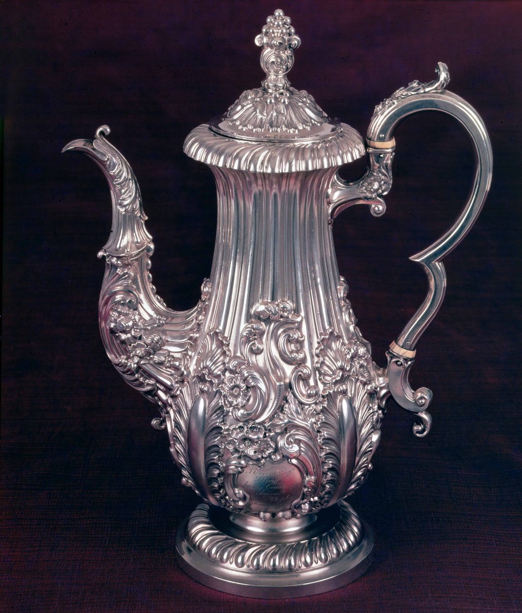 Kaffekanna av John Watson, Sheffield, 1818 (silver) av English School