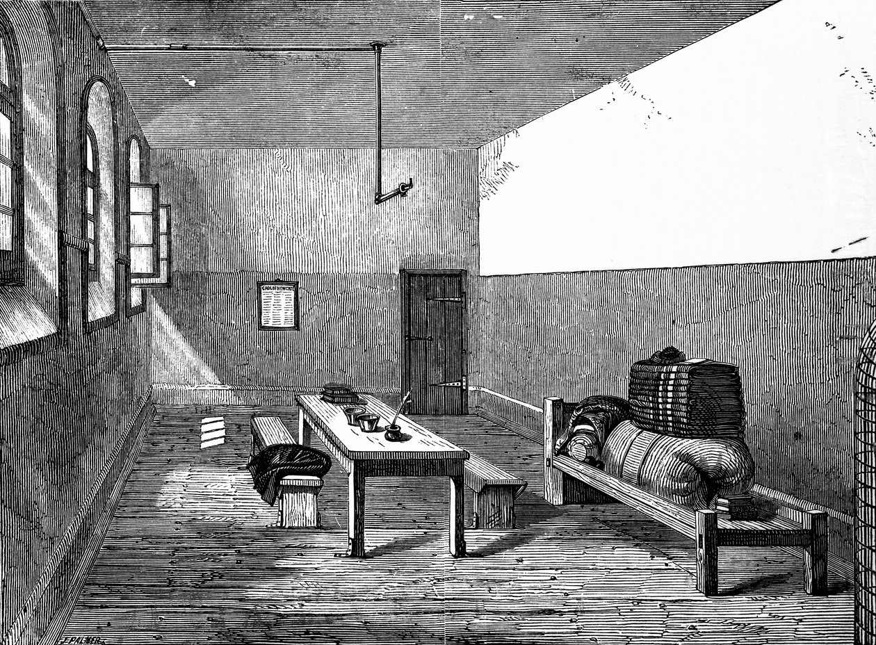 Fördömde Cell Newgate av English School