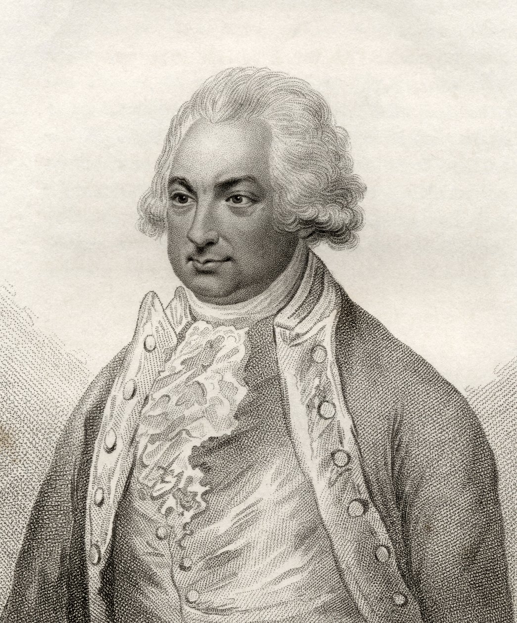Constantine John Phipps, illustration från "A catalogue of Royal and Noble Authors, Volume IV", publicerad 1806 av English School