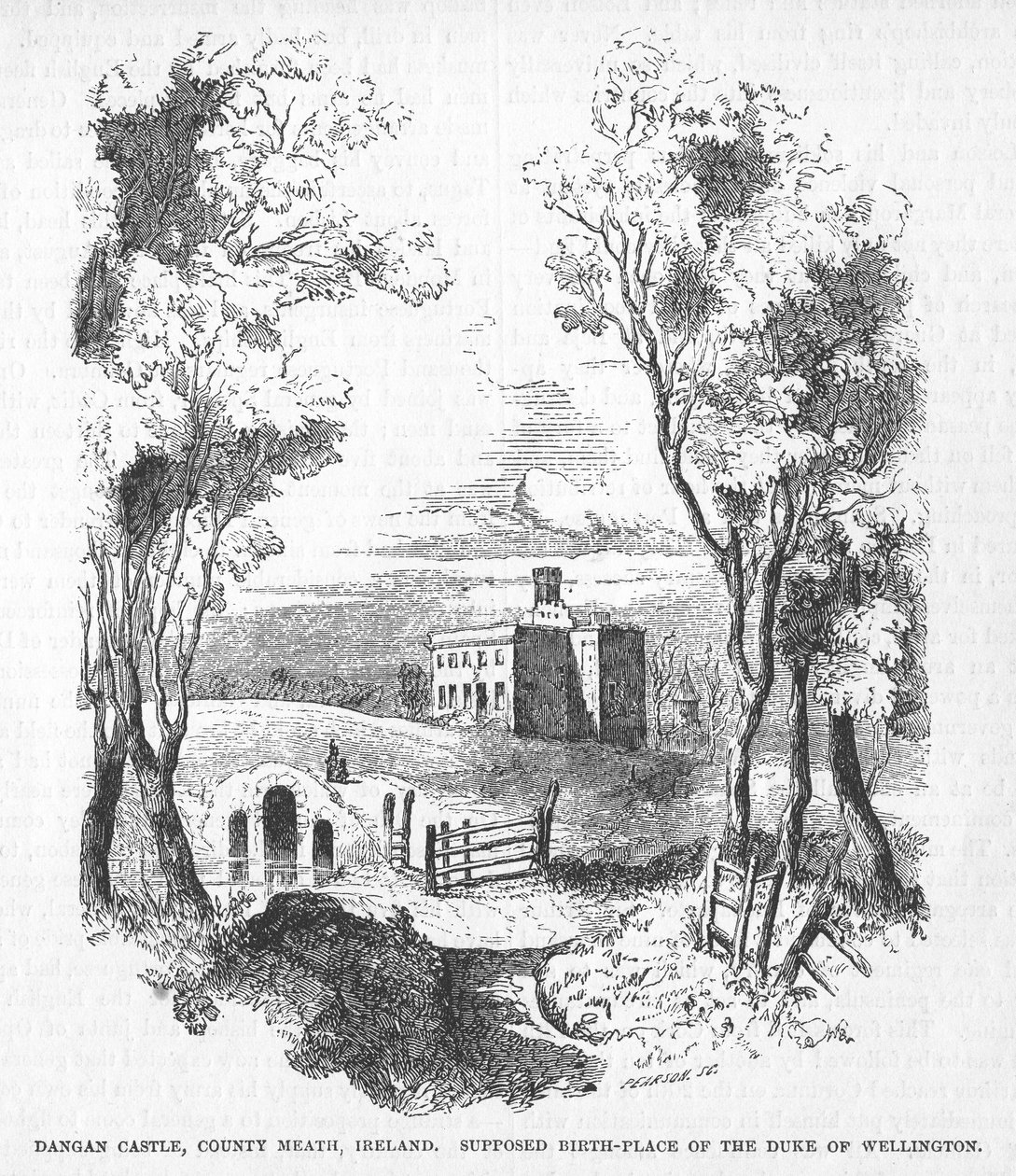 Dangan Castle, County Meath, Irland swed av English School