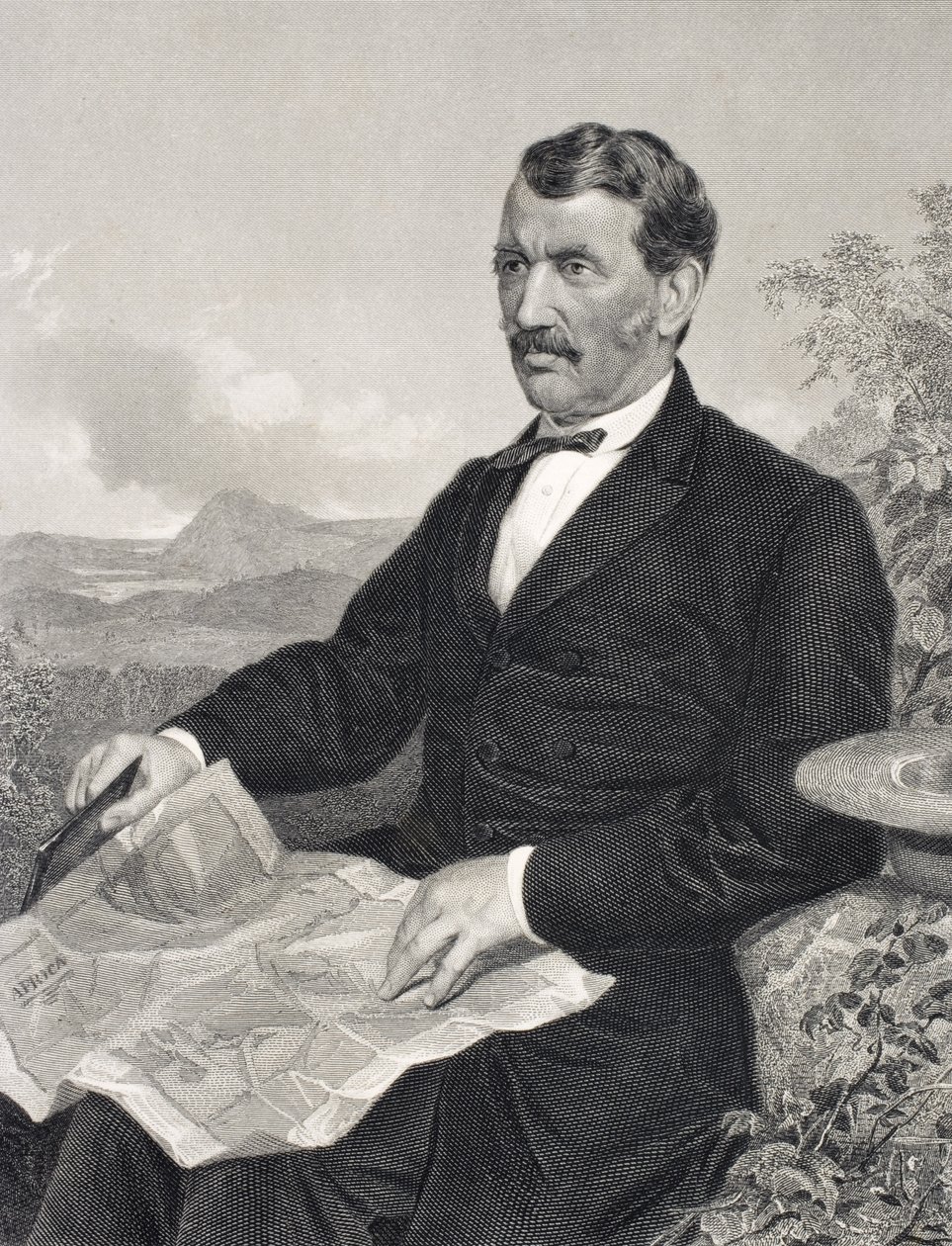 David Livingstone (1813-73) av English School