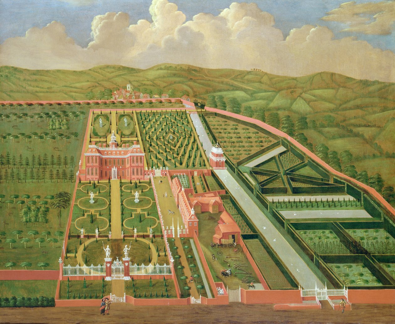 Denham Place, Buckinghamshire, ca 1695 av English School