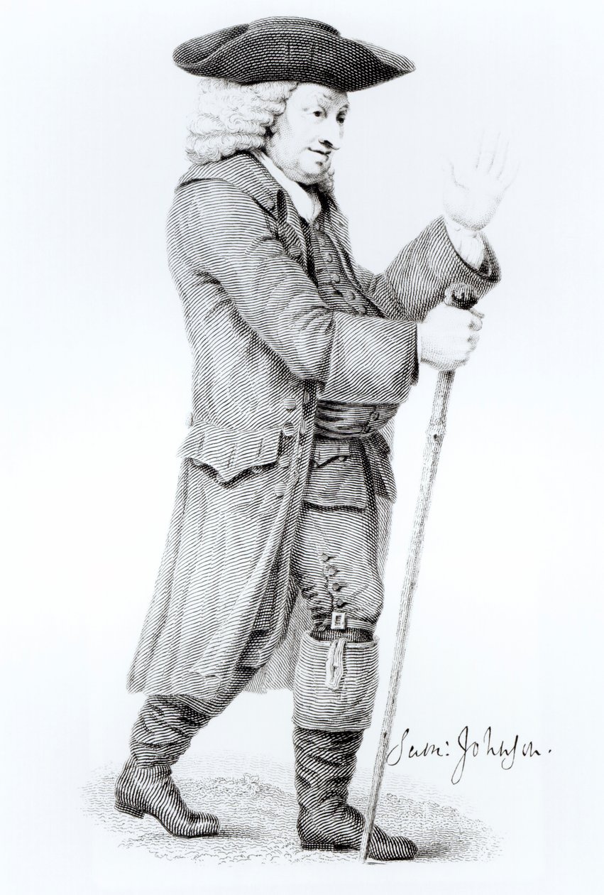 Dr Samuel Johnson (1709-84) (se även 344380) av English School