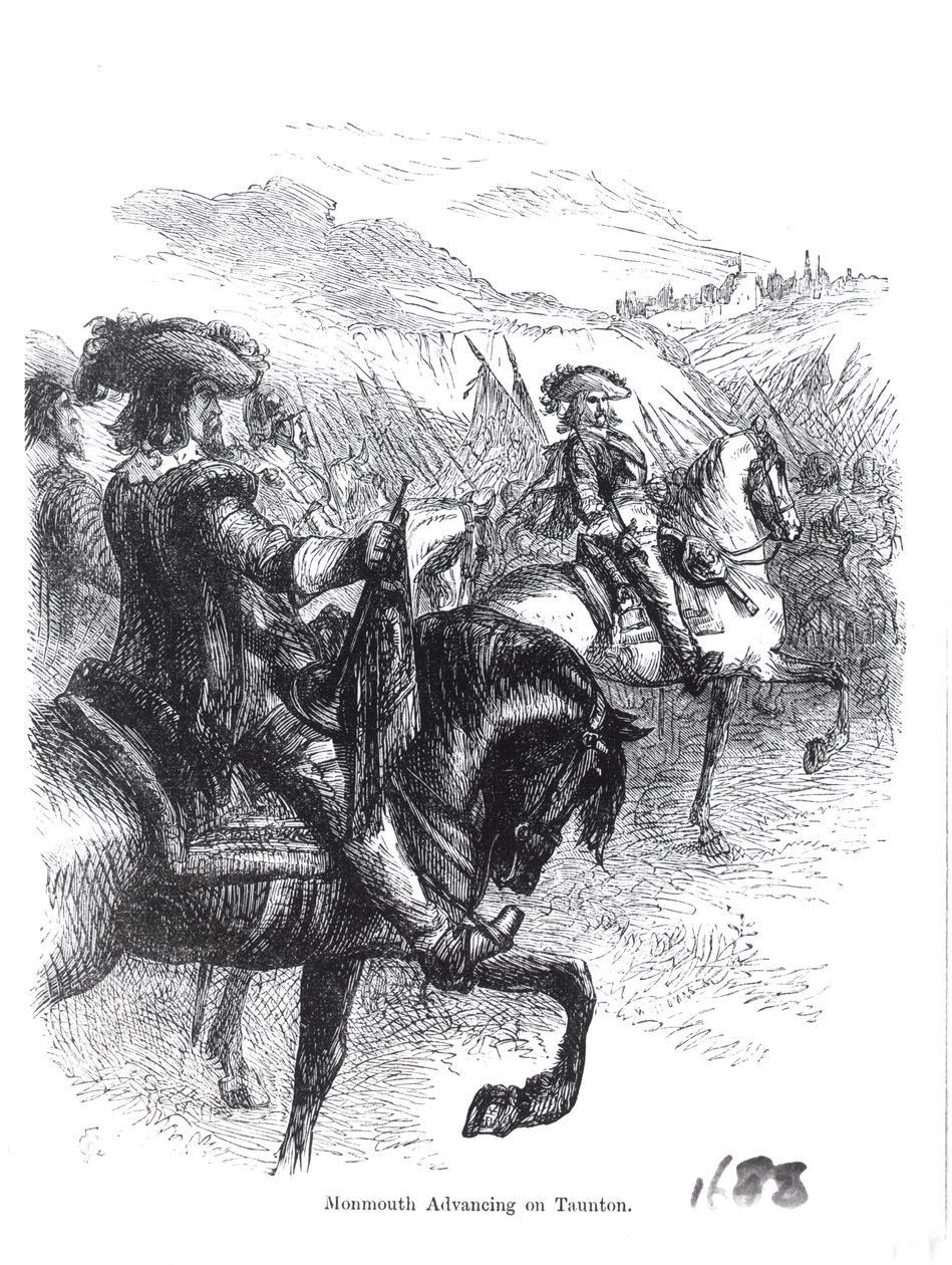 Hertug af Monmouth (1649-85) Fremme på Taunton swed av English School