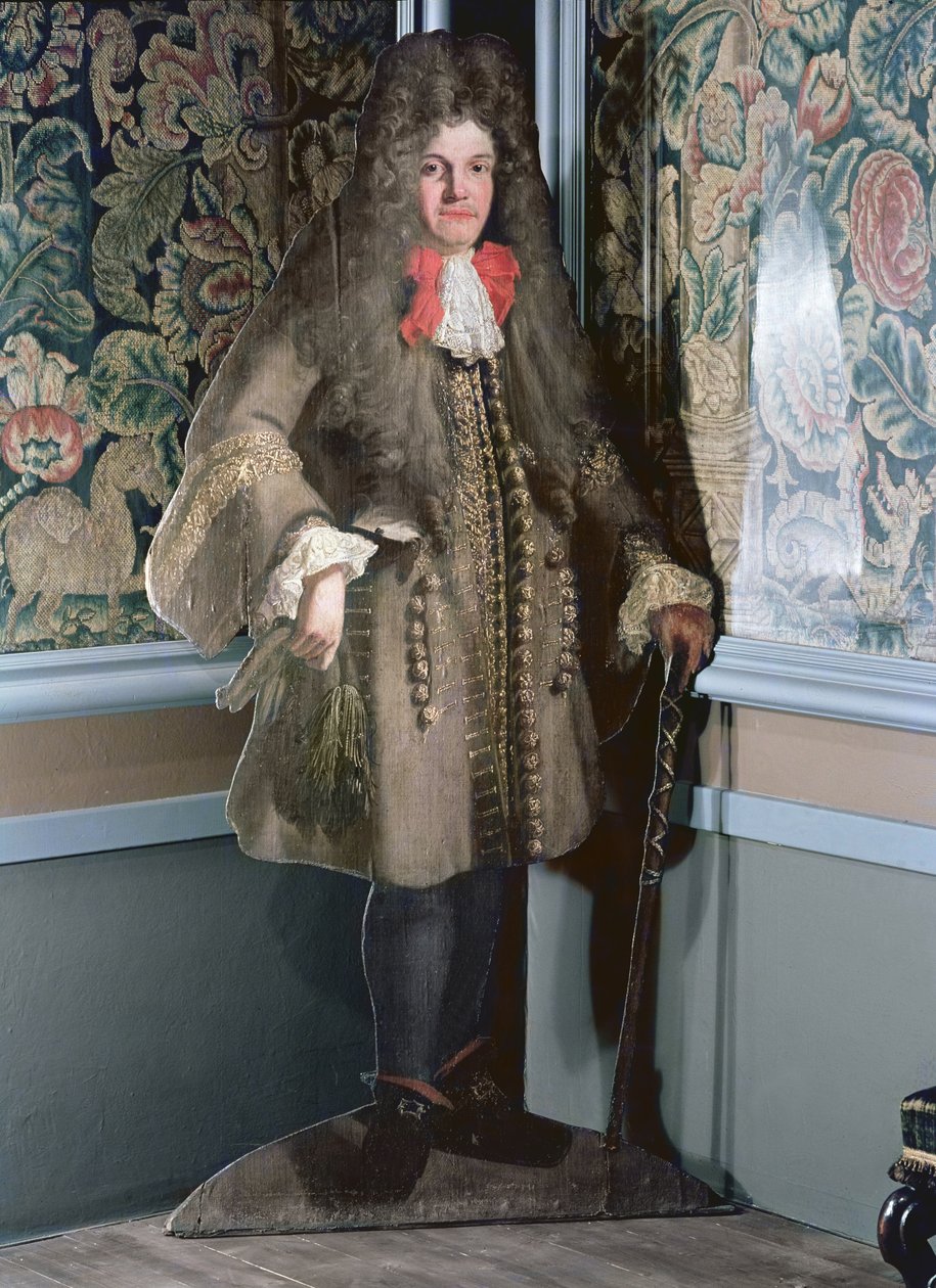 Brädefigur av en man, ca 1690 av English School