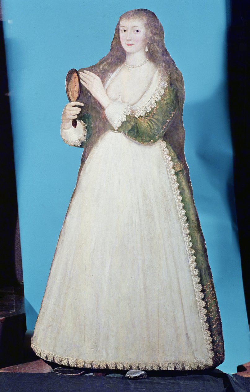 Dummybrädefigur av en kvinna, ca 1620 av English School